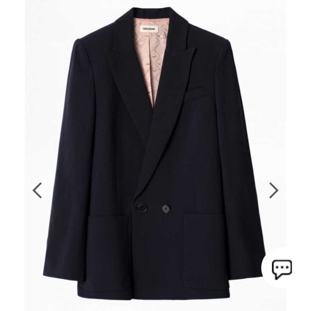 Zadig&Voltaire women’s satin tailored suit jacket
